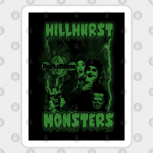 Hillhurst Monsters (Version 1) Sticker by The Dark Vestiary